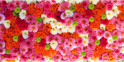 Obraz na płótnie Canvas Flowers wall background