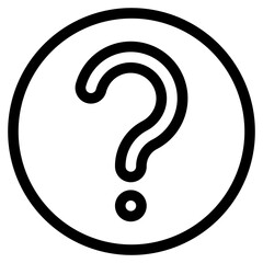 question mark symbol icon