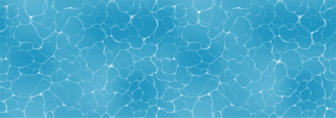 Fototapety  Vector Seamless Rippled Swimming Pool Abstract Background Illustration. Horizontally And Vertically Repeatable. 