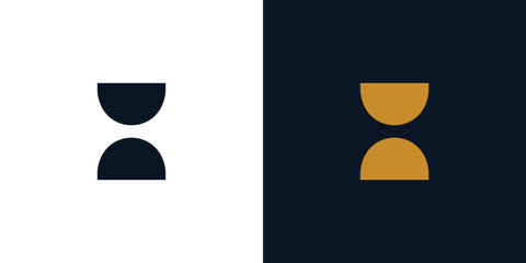 modern and simple letter H initials logo design.