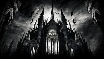 demonic cathedral with Generative AI