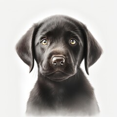 Labrador Retriever puppy, dog with Generative AI