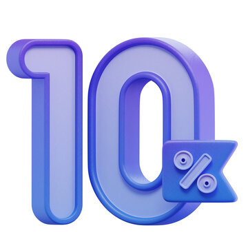 3D 10% Percentage