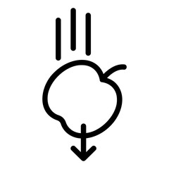 Fototapeta premium gravity glyph icon