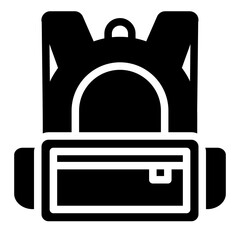 bag glyph icon