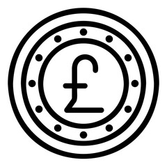 coin line icon