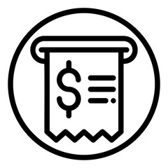 invoice line icon