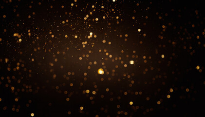 Gold bokeh defocus by lights blur background.