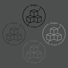 Sugar Free. No Sugar. 