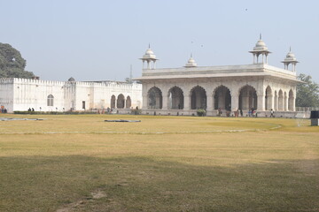 Broader view of interior of Red Fort New Delhi India