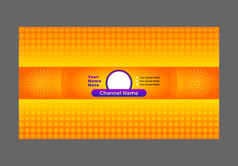 cover youtube channel template.