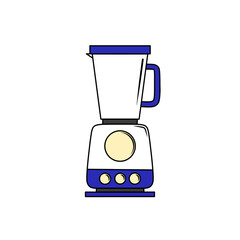 Blender machine icon blue