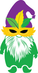 Mardi Gras Gnome SVG Bundle