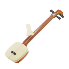 ukulele music instrument instrument 3D Icon