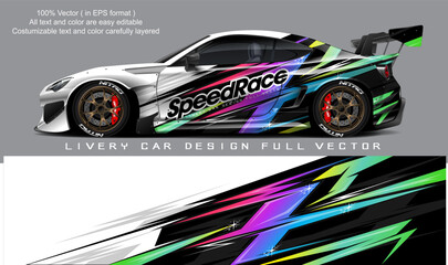 car livery graphic vector. abstract grunge background design for vehicle vinyl wrap and car branding