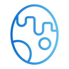 easter egg gradient icon