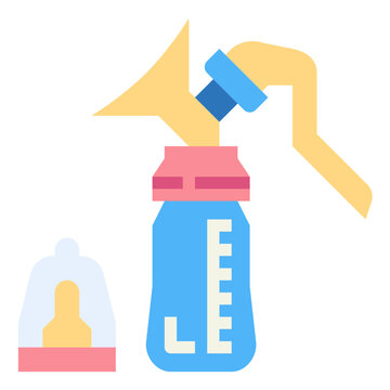 Breast Pump Flat Icon Style