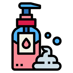 liquid soap filled outline icon style