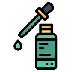 serum filled outline icon style