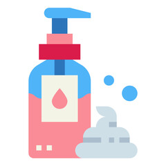 Fototapeta premium liquid soap flat icon style