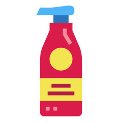 lotion flat icon style