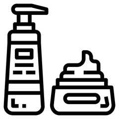 moisturizer line icon style