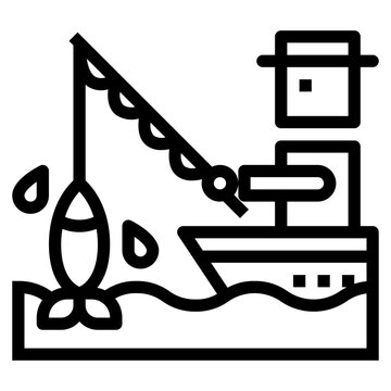 Fishing Line Icon Style