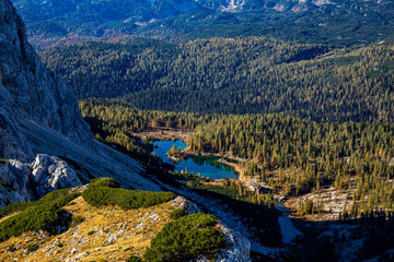 Seven Triglav lakes valley in Julian alps, Slovenia
