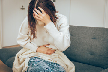 体調の悪い女性　common cold