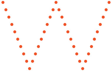 Lowercase Tracing Alphabet Dot Font w