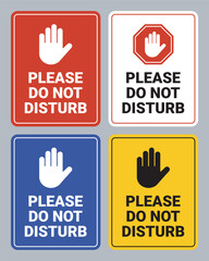 Obraz premium Please Do Not Disturb Sign Collection