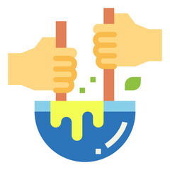 cooking flat icon style