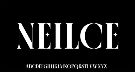 NEILCE. the luxury and elegant font glamour style 