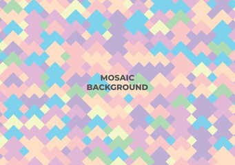 colorful mosaic triangle background template