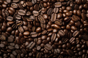 coffee beans background.Generative Ai