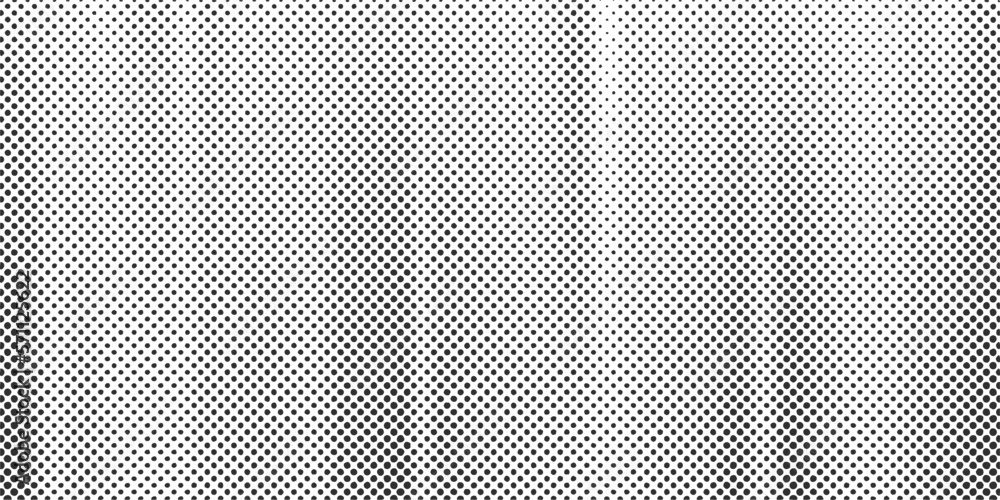 Poster halftone dotted background. retro striped texture. monochrome gradation effect. vector pattern