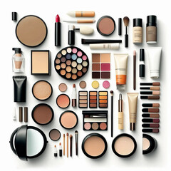 makeup, cosmetics, beauty, skincare, foundation, concealer, lipstick, mascara, eyeshadow, blush, powder, brushes, eyeliner, contour, highlighter