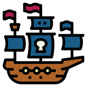 recommend clip art: pirate filled outline icon style
