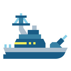 navy flat icon style