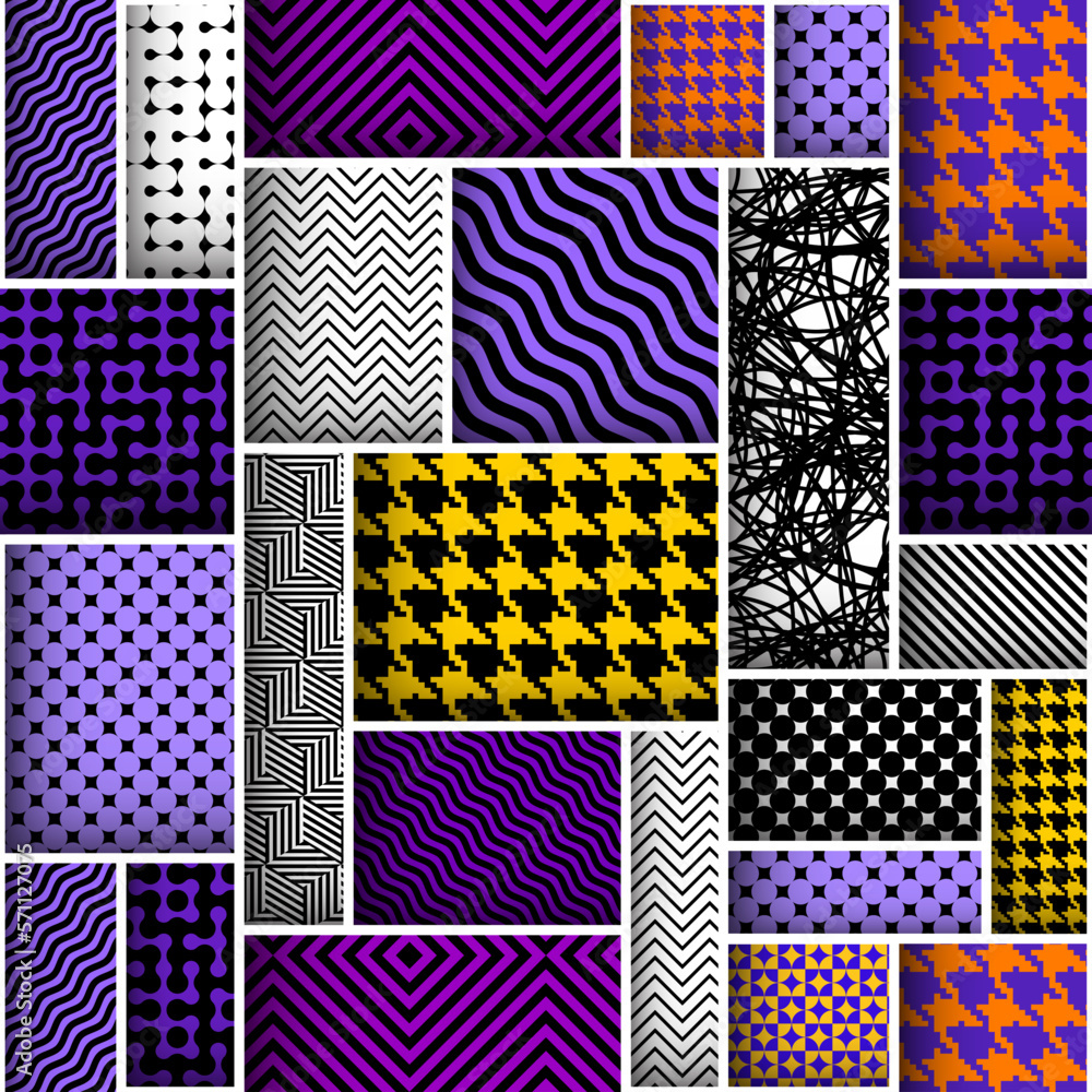 Aufkleber Geometric abstract pattern in low poly style.