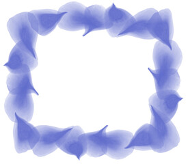 花びらのフレーム、額縁、枠