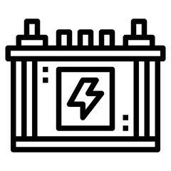 battery line icon style
