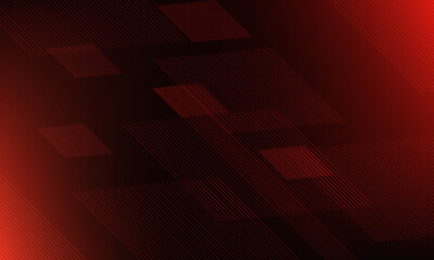 Abstract red background with unique lines
