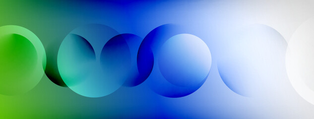 Light geometric abstract background with lines, circles