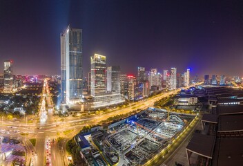 Fototapeta na wymiar Nanjing city night scene