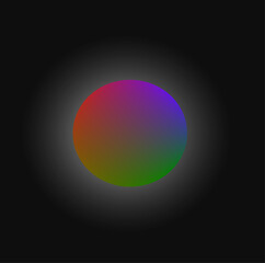 Multicolor glass sphere vector image