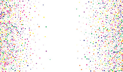 Orange Polka Effect White Background. Celebration