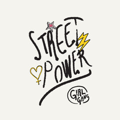 fashion type and slogan for print