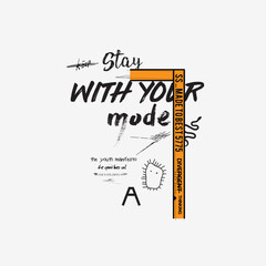 fashion type and slogan for print