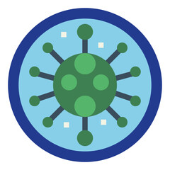 Covid 19 flat icon style